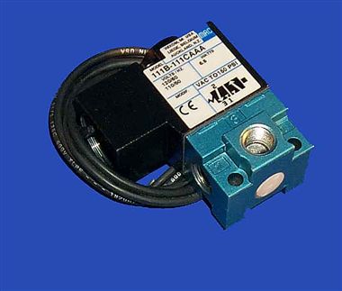 AIR MAC Valve 3-way 111b-111ca AIR Valve MAC 3 WAY Single Solenoid 1/8" Ports 120v 60 HZ