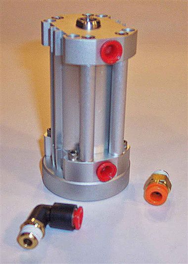 Cylinder 1.06br 2"st A/C Tray Stop SMC NCQ 7b106-01-0007 US, With Bumpers AND Fittings