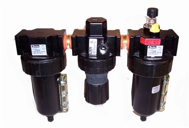 Filter/regulator/lubricator 3/4port W/ga Combo Parker 17-a-4-4-a-18-a-4-b With 0-125 PSI Gauge, OR Arrow 3546m ** Eagle **